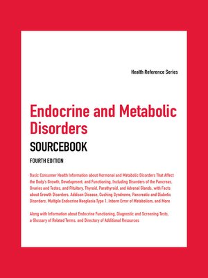cover image of Endocrine and Metabolic Disorders Sourcebook.